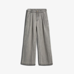 Denim broek met wijde pijpen - Tween - Grey Denim | 100104 Lea
