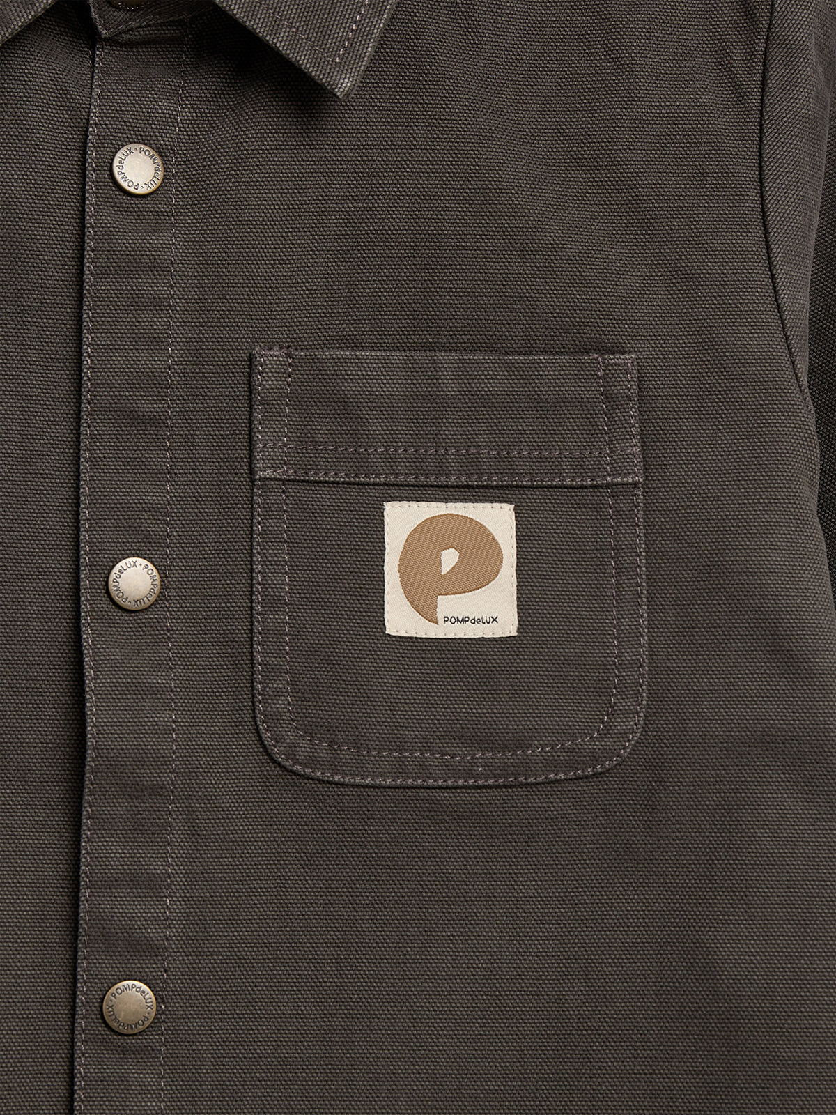 Canvas Overshirt - Tween - Dark Grey | 100346 Dereck