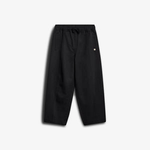 Tencel broek met barrel-pijpen - Tween - Black | 100133 Asta