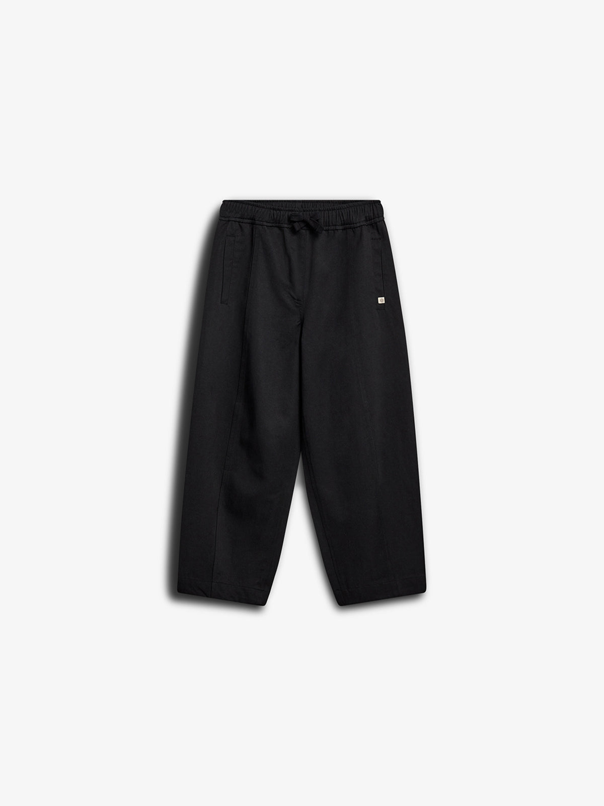 Tencel broek met barrel-pijpen - Tween - Black | 100133 Asta