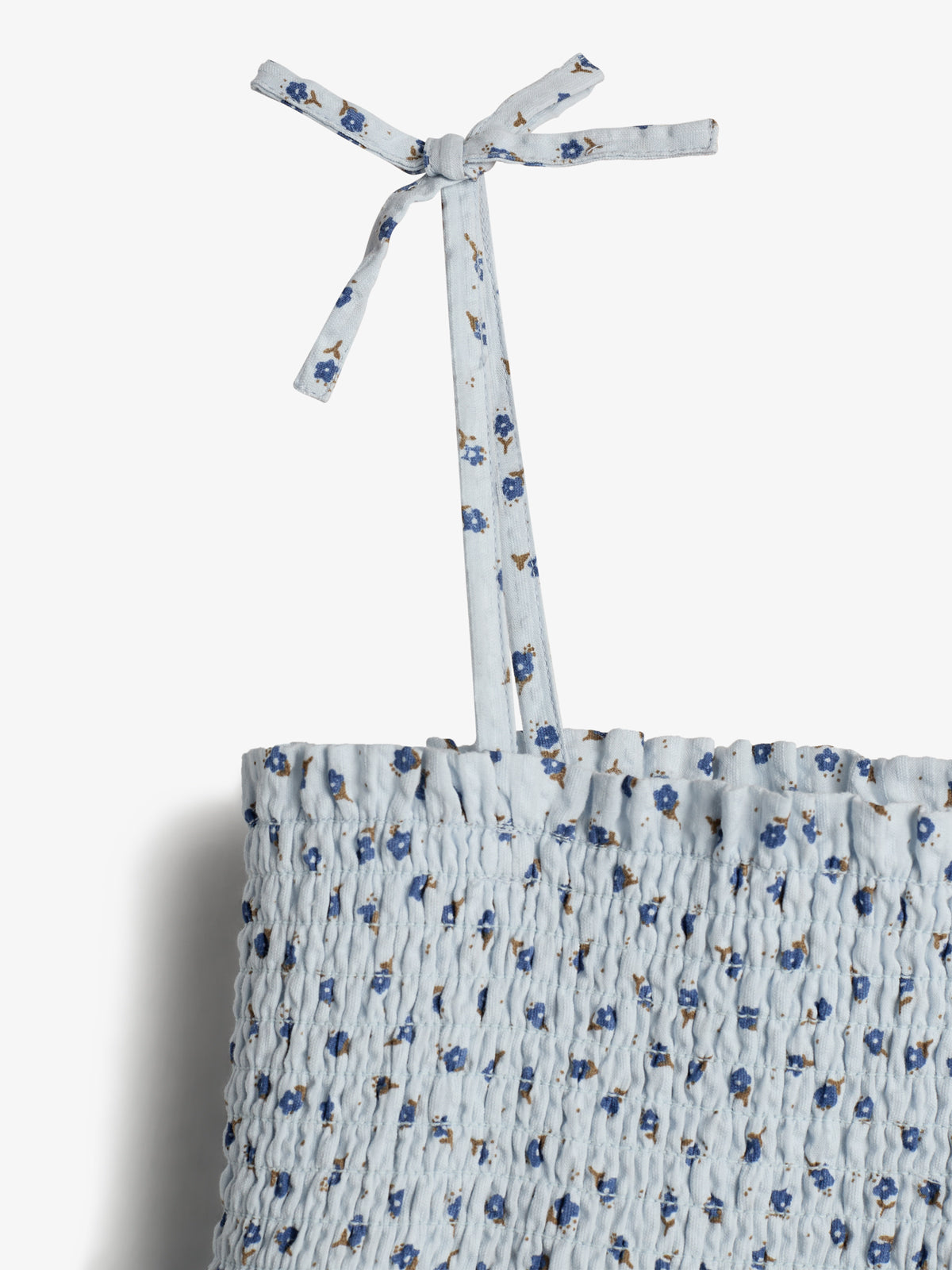 Jurk met bloemenprint en ruches - Blue Flower | 100306 Annie