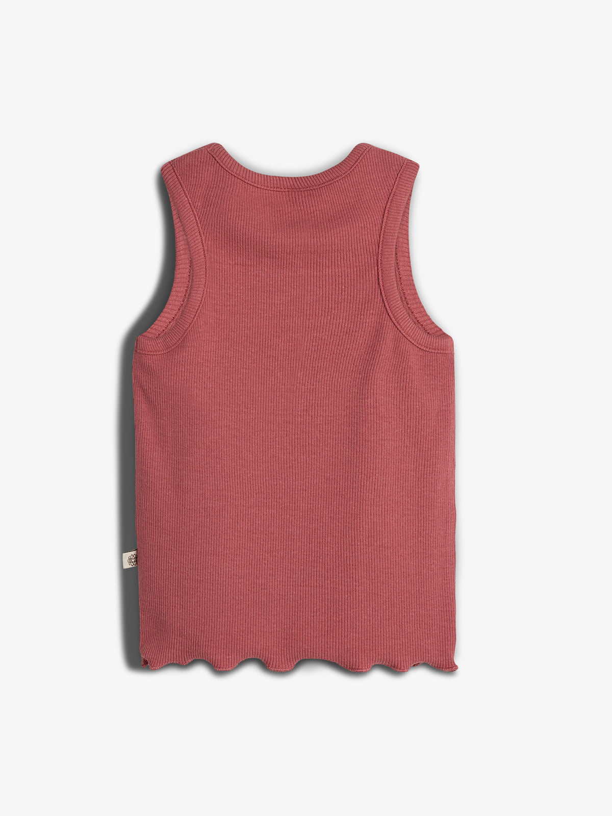 Modal rib top zonder mouwen - Blush | 100324 Fiona