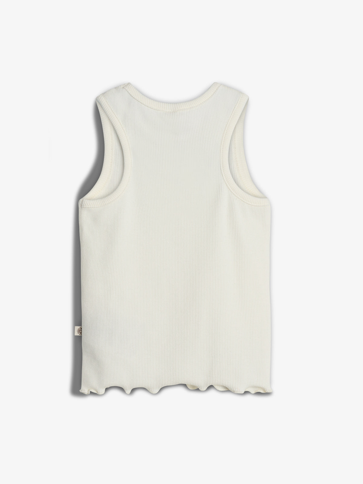 Modal rib top zonder mouwen - Tween - Off White | 100452 Fiona