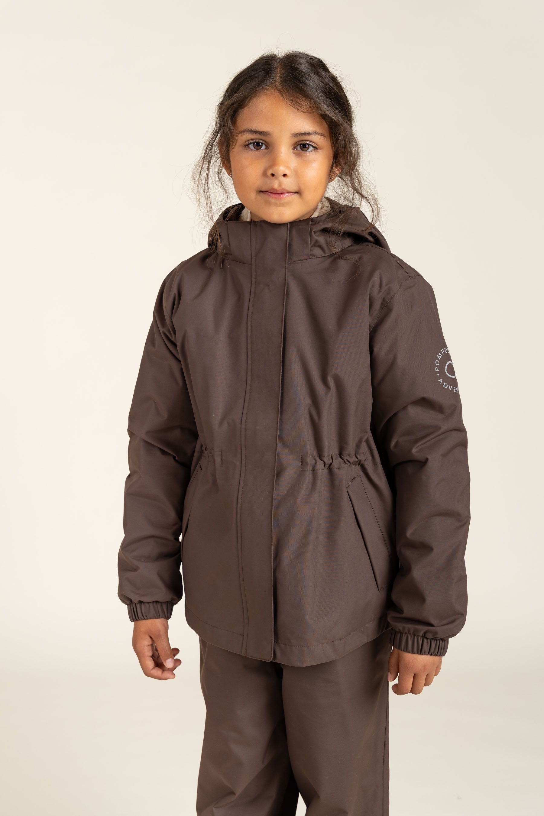 Shell-jas met trekkoord - Tween - Chocolate | 100498 Lucy
