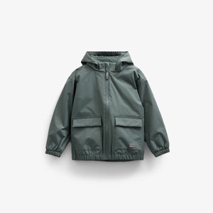 Shell-jas met opgestikte zak - Kids - Dusty Dark Green | 100501 Luke