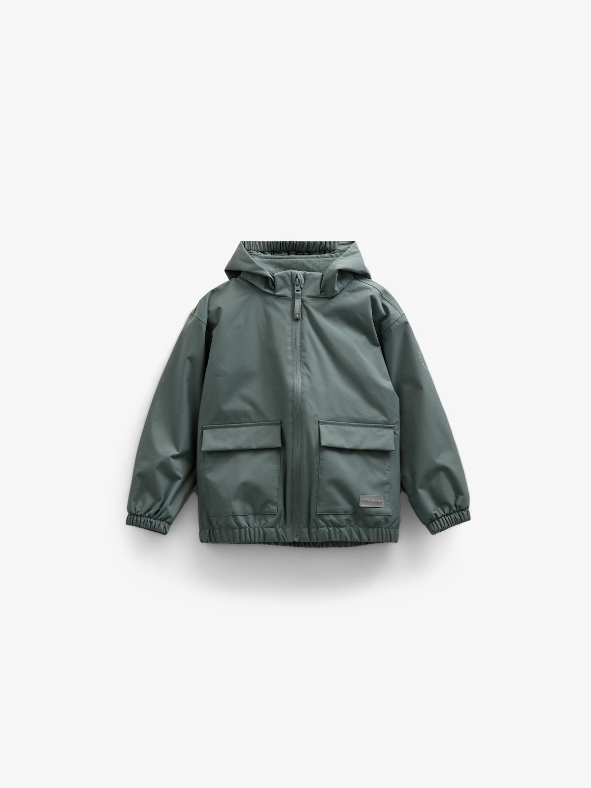 Shell-jas met opgestikte zak - Tween - Dusty Dark Green | 100502 Luke