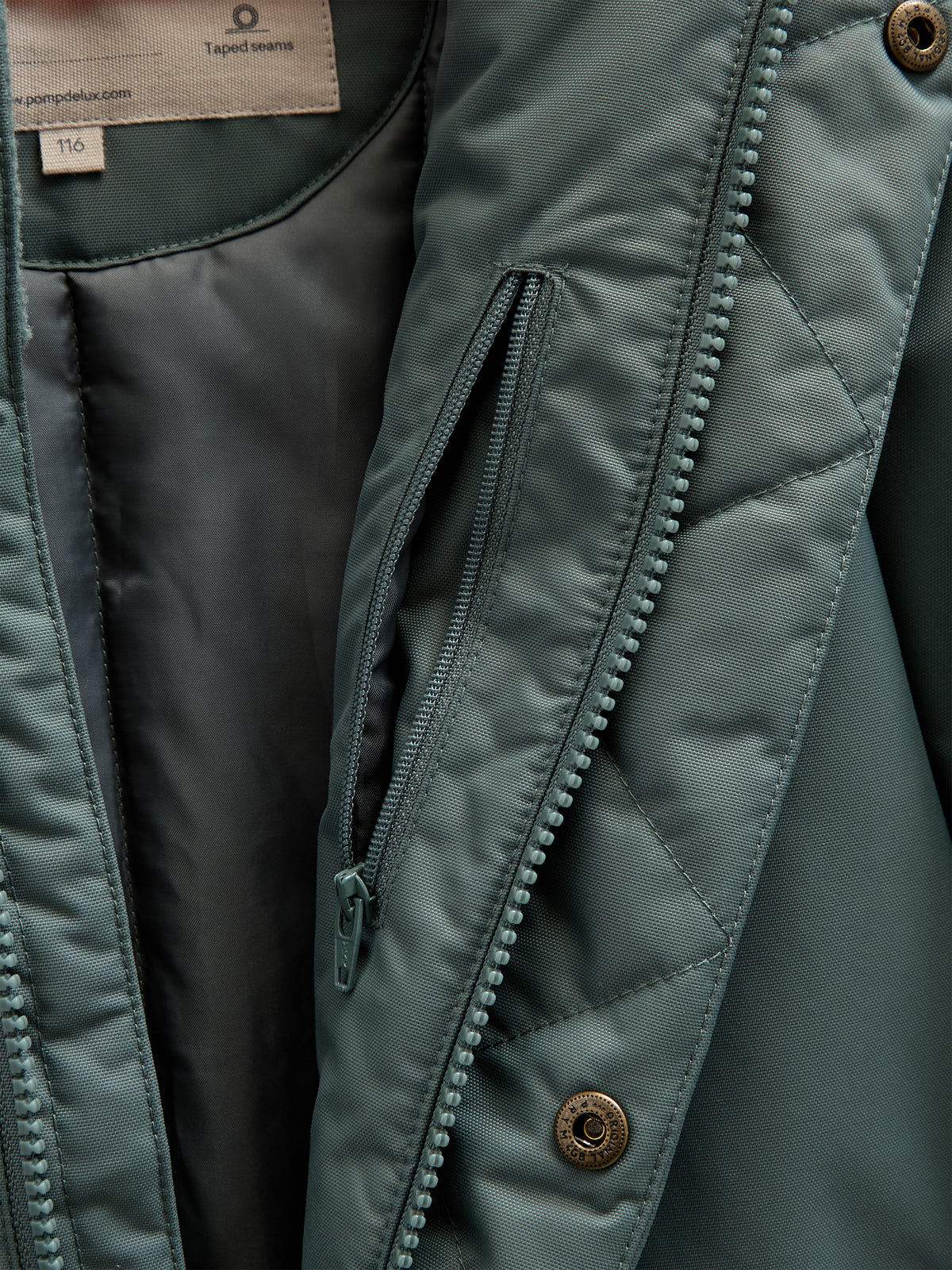 Enkel Rits Sneeuwpak - All - Dusty Dark Green | 100523 Calgary