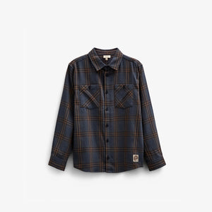 Geruit flanellen overhemd - Tween - Navy Check | 100528 Henry