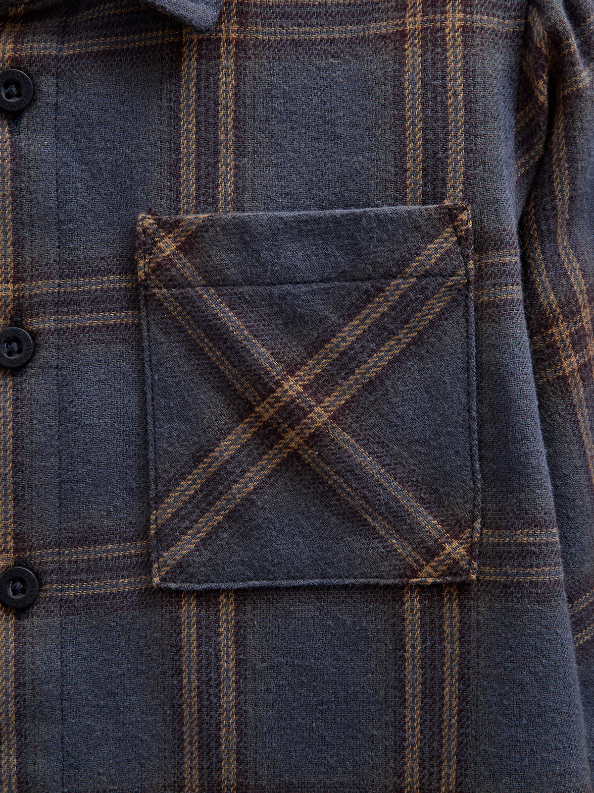 Geruit flanellen overhemd met ribboord - Kids - Navy Check | 100530 Henry