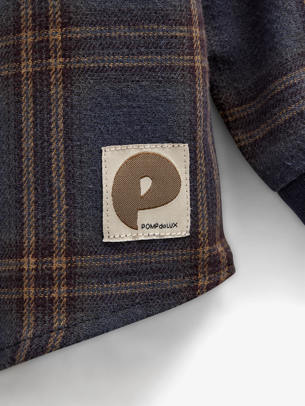 Geruit flanellen overhemd met ribboord - Kids - Navy Check | 100530 Henry