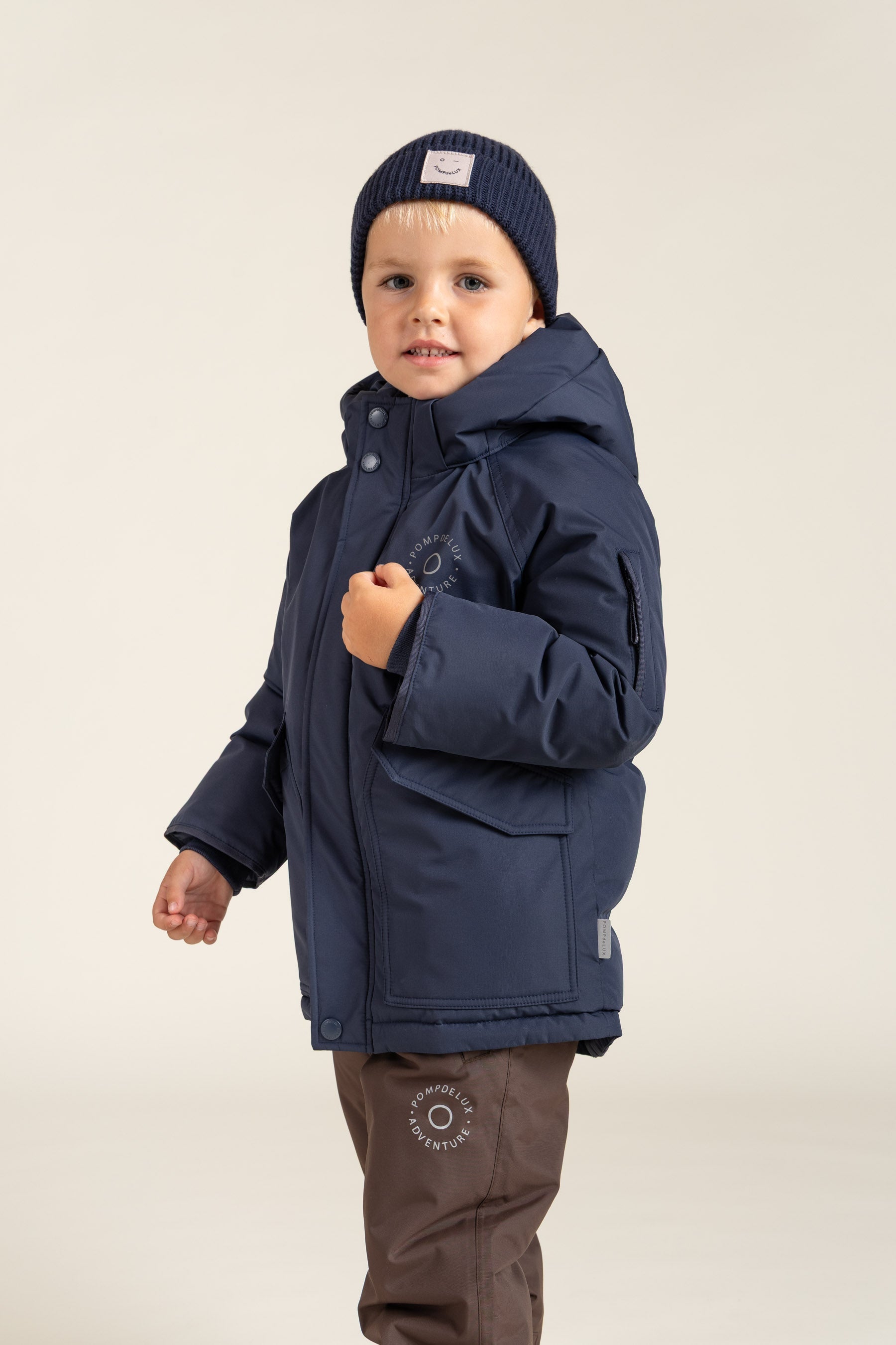 Geribde muts - Kids - Navy