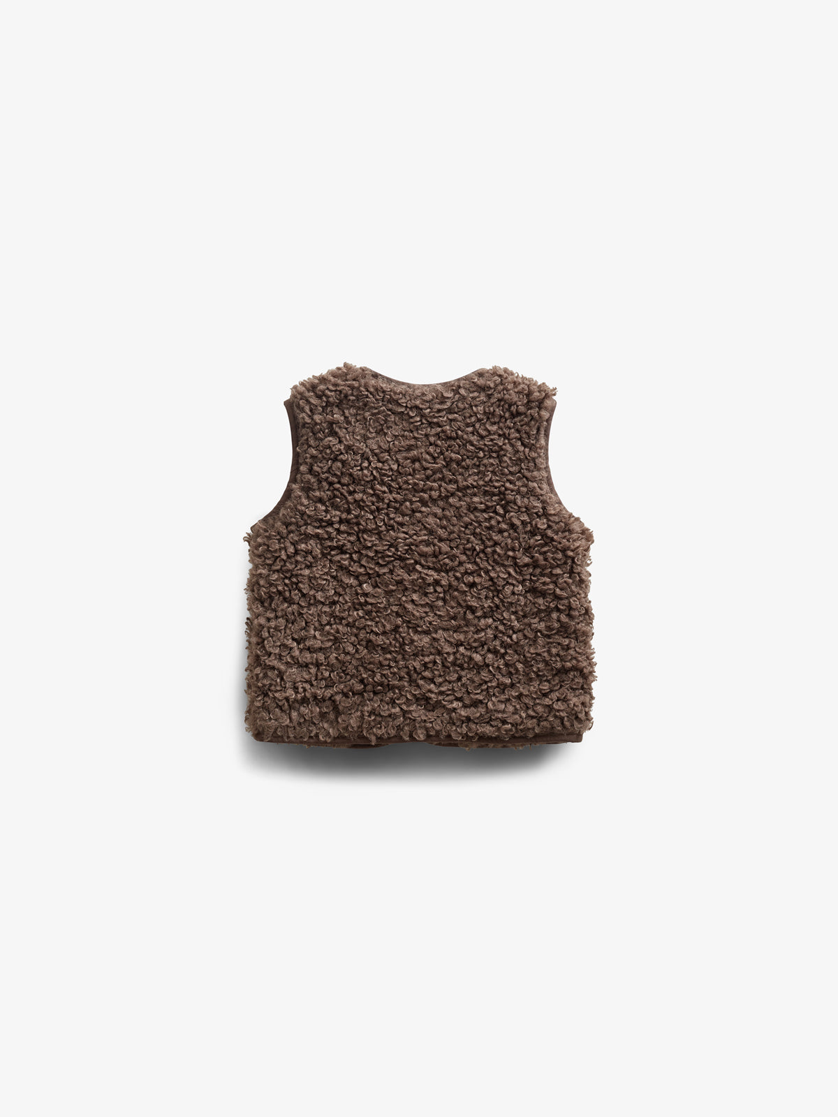 Bodywarmer van imitatiebont- Tween - Chocolate | 100553 Ellie