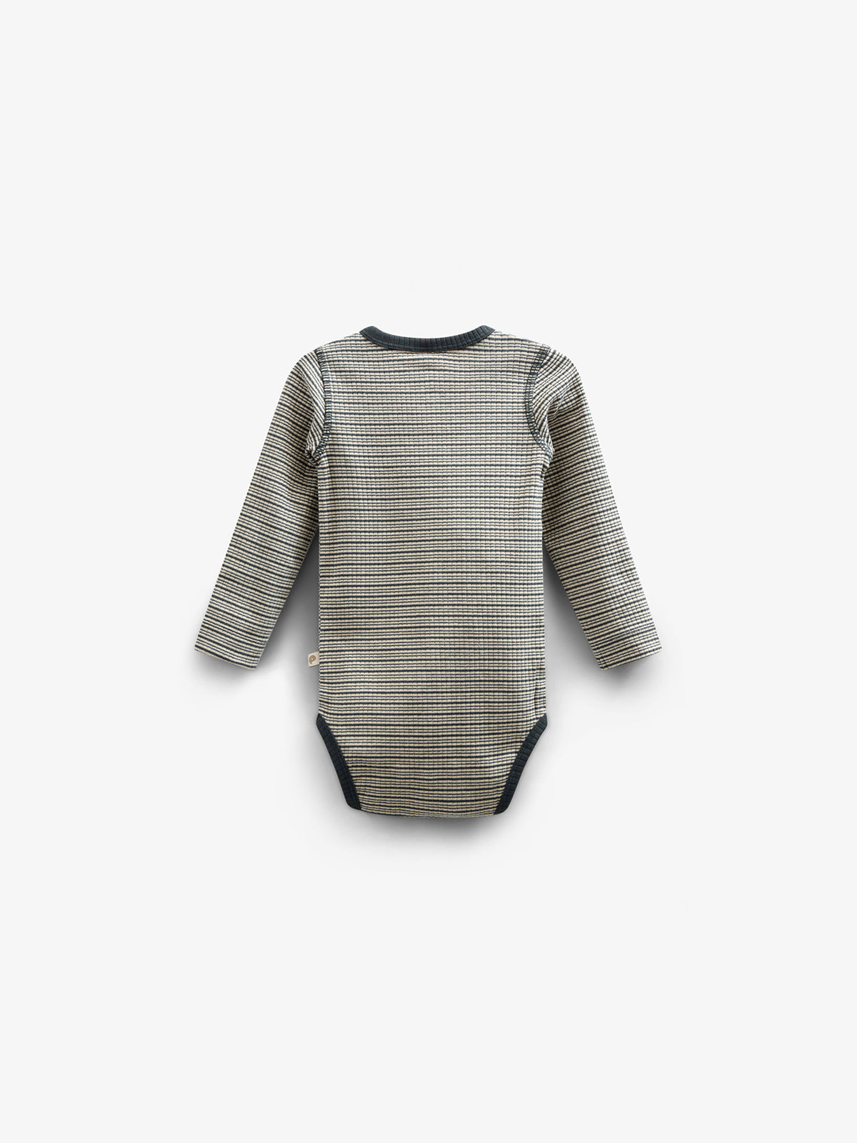 Katoenen ribbody met lange mouwen - Kids - Forest Green Stripe | 100558 Manson