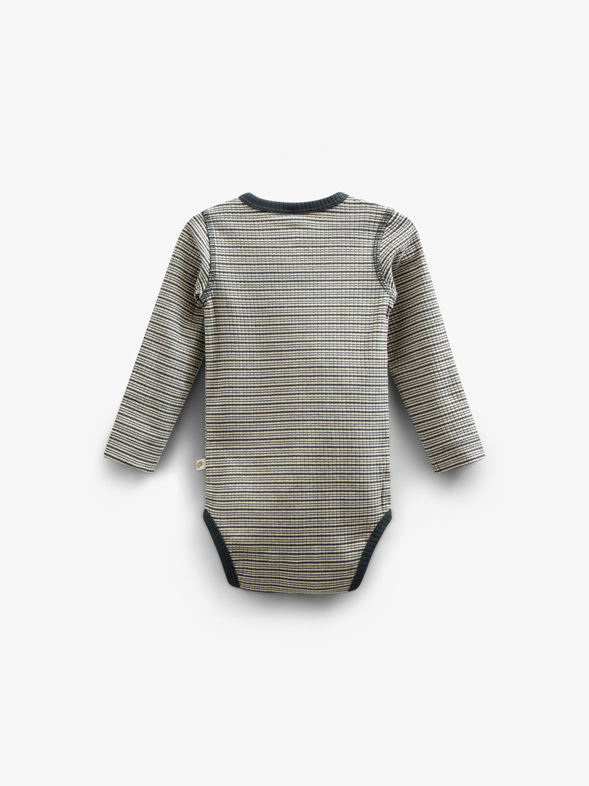 Katoenen ribbody met lange mouwen - Kids - Forest Green Stripe | 100558 Manson