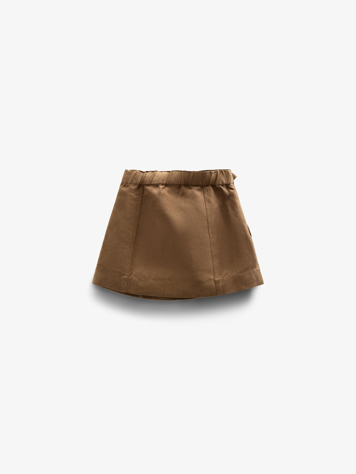 Rok van imitatie suède - Kids - Coffee | 100592 Selene