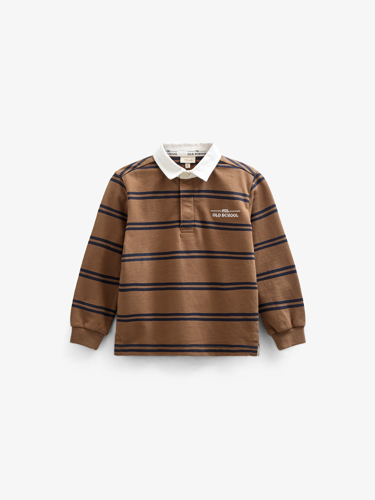 Polo Sweatshirt - Tween - Coffee / Navy | 100645 Grant