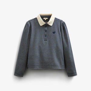 Gestreept poloshirt - Tween - Navy Stripe | 100647 Elise