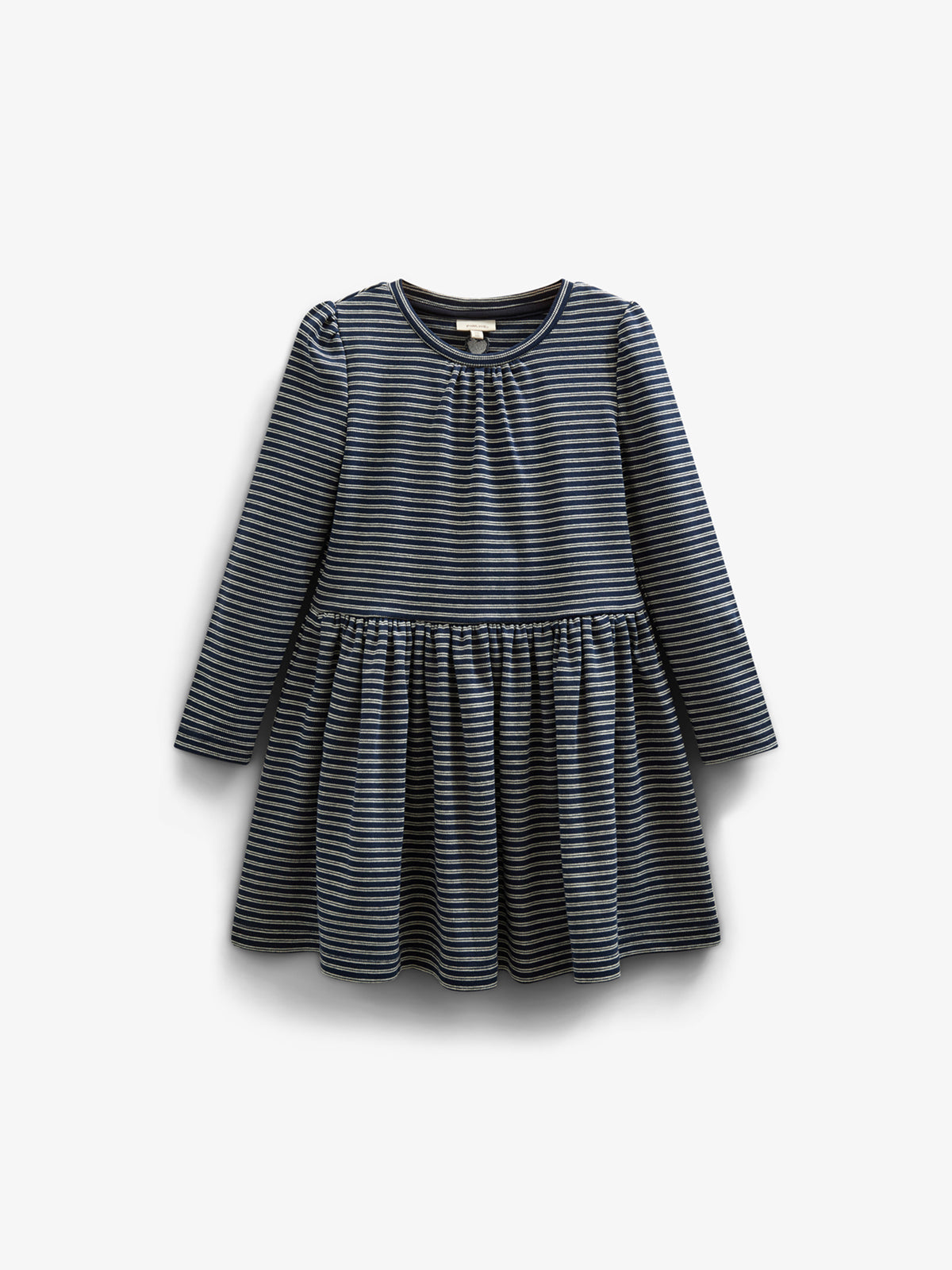Gestreepte jersey jurk - Tween - Navy Stripe | 100653 Elise
