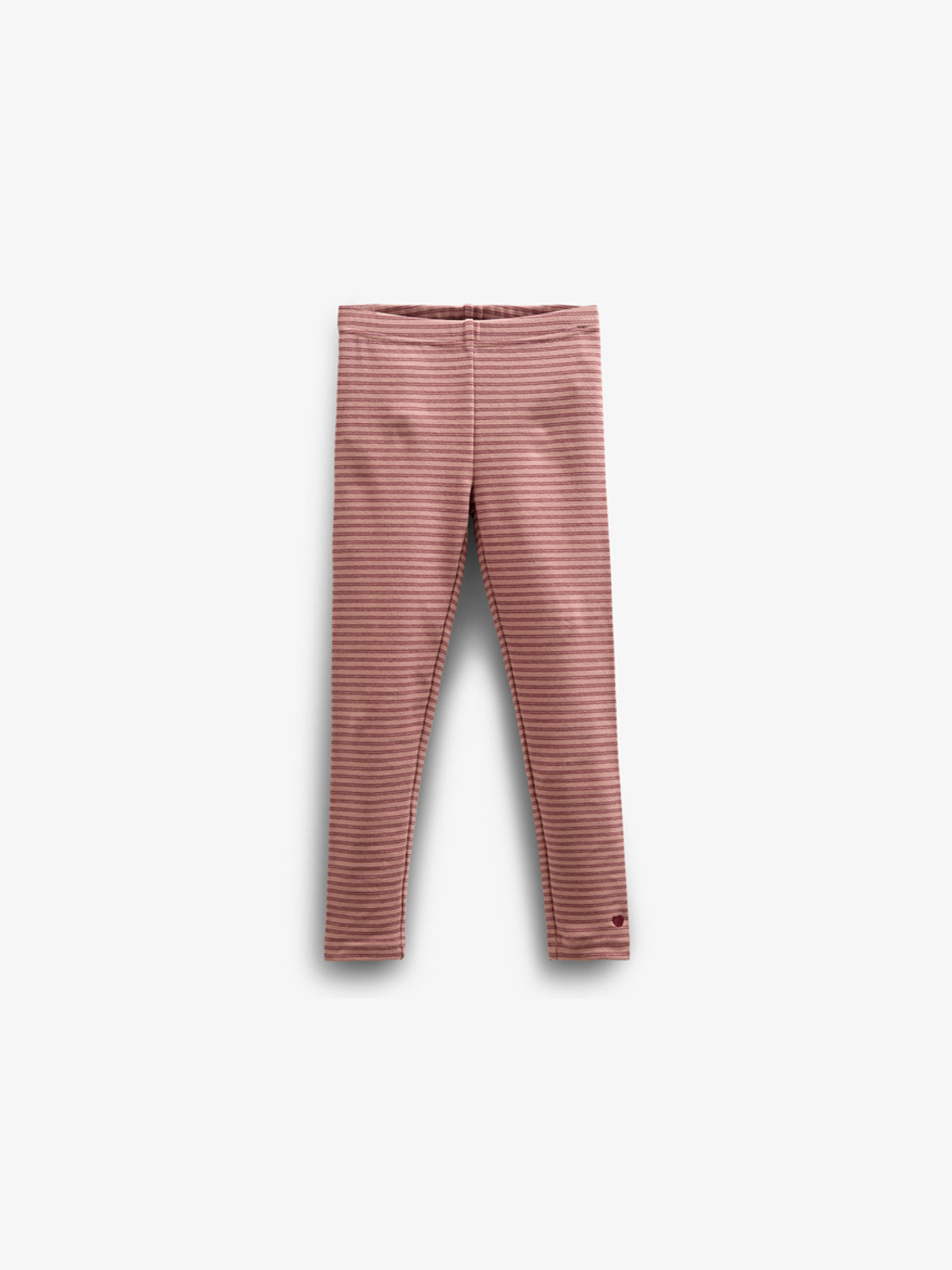 Gestreepte jersey legging - Kids - Rose Stripe | 100654 Elise