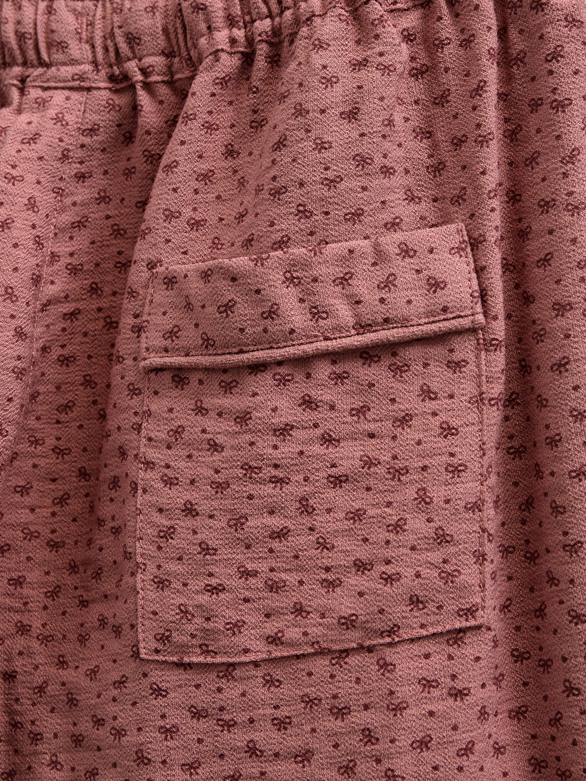 Bedrukte broek van crêpe viscose - Tween - Rose | 100659 Ana