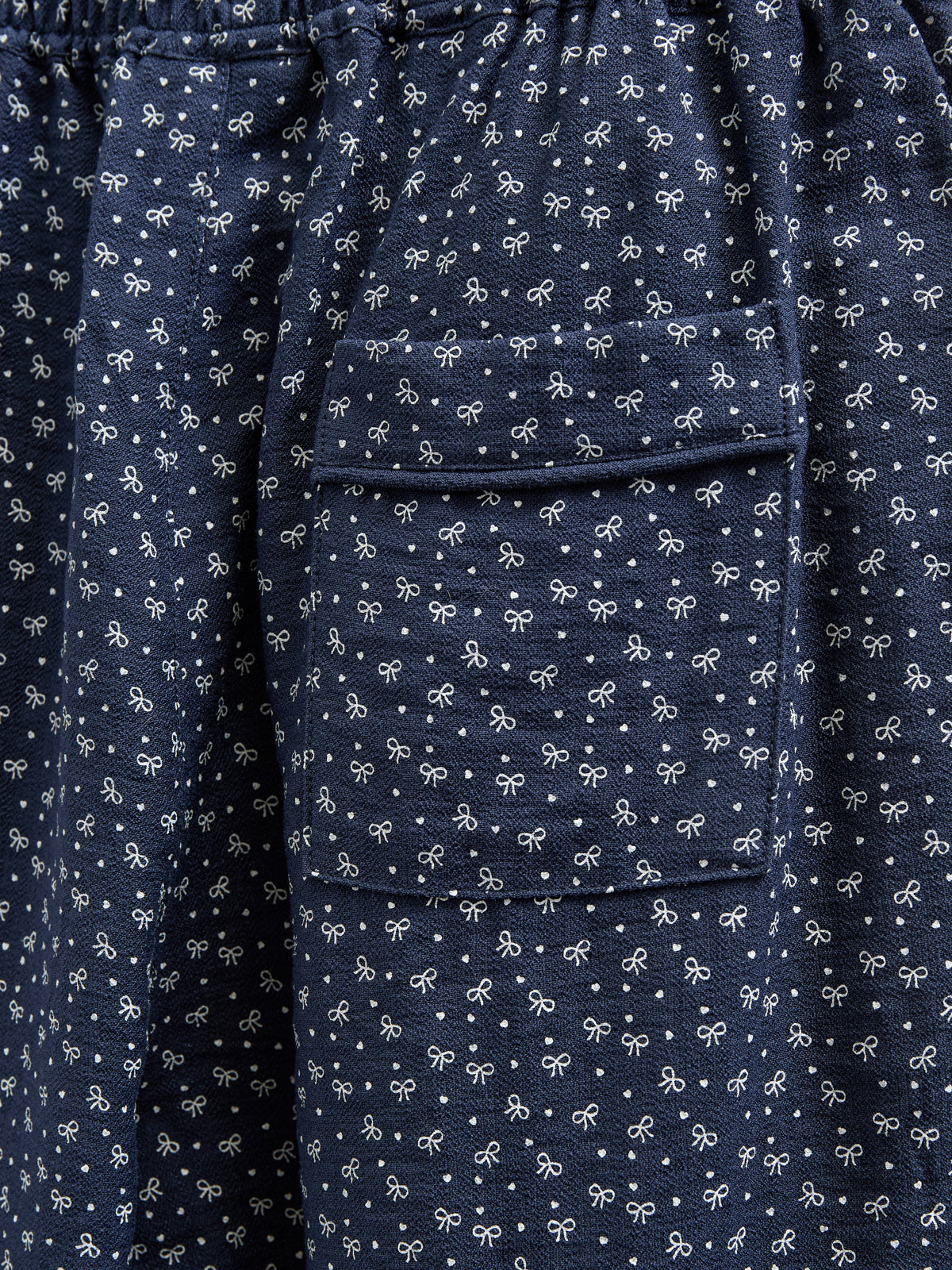Bedrukte broek van crêpe viscose - Tween - Navy | 100660 Ana