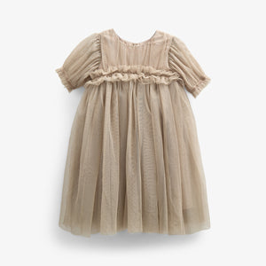 Tule jurk - All - Caffe Latte | 100672 Mille