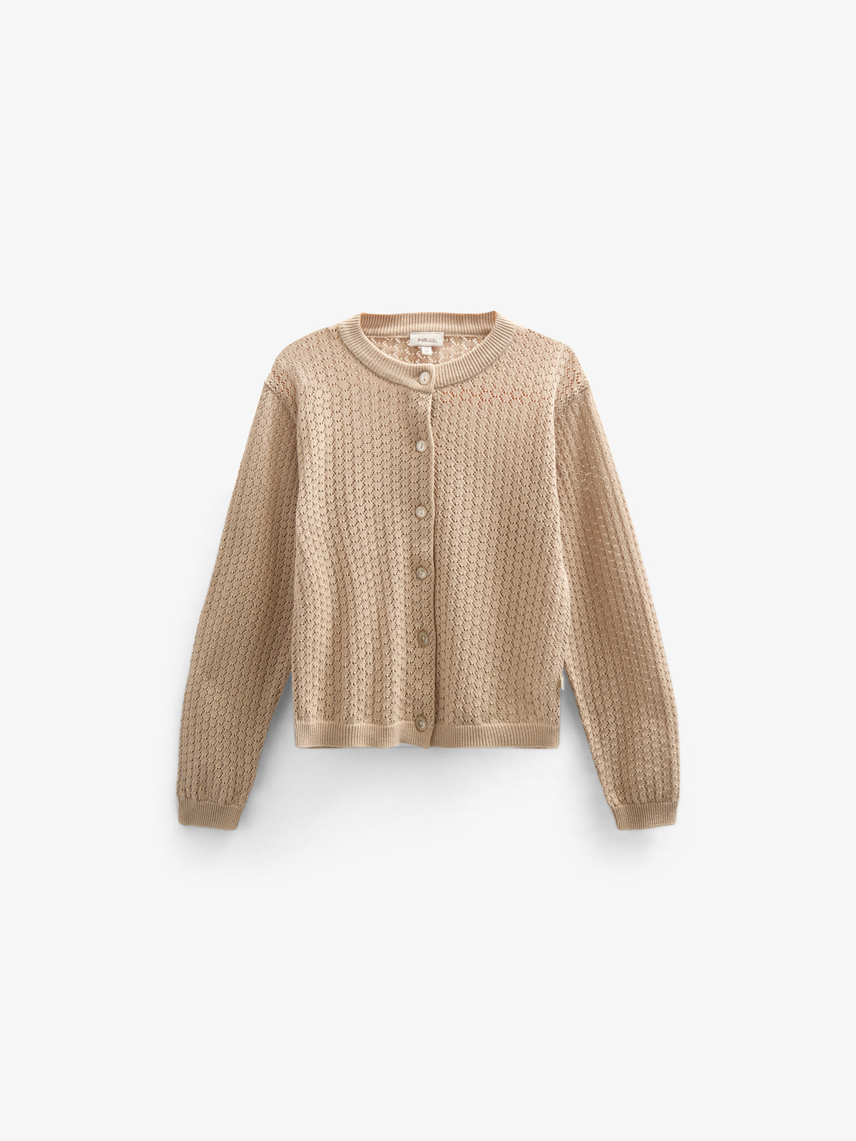 Katoenen vest - Kids - Caffe Latte | 100683 Esme