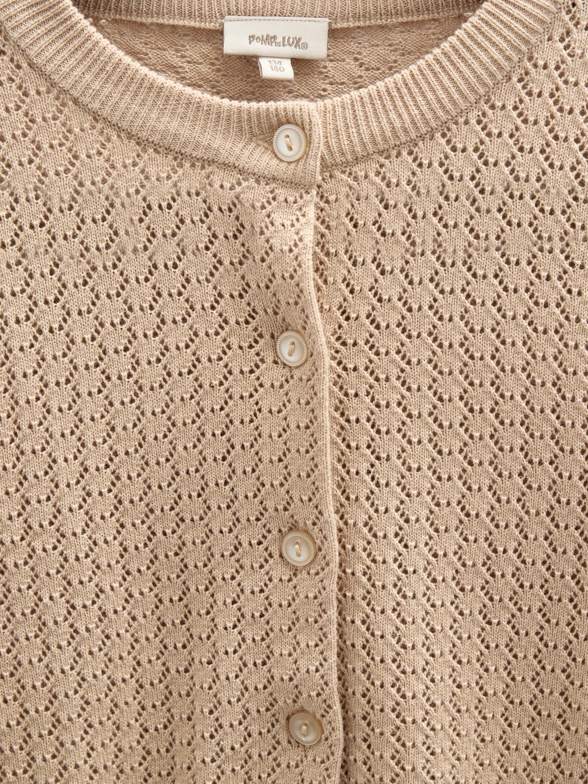 Katoenen vest - Kids - Caffe Latte | 100683 Esme