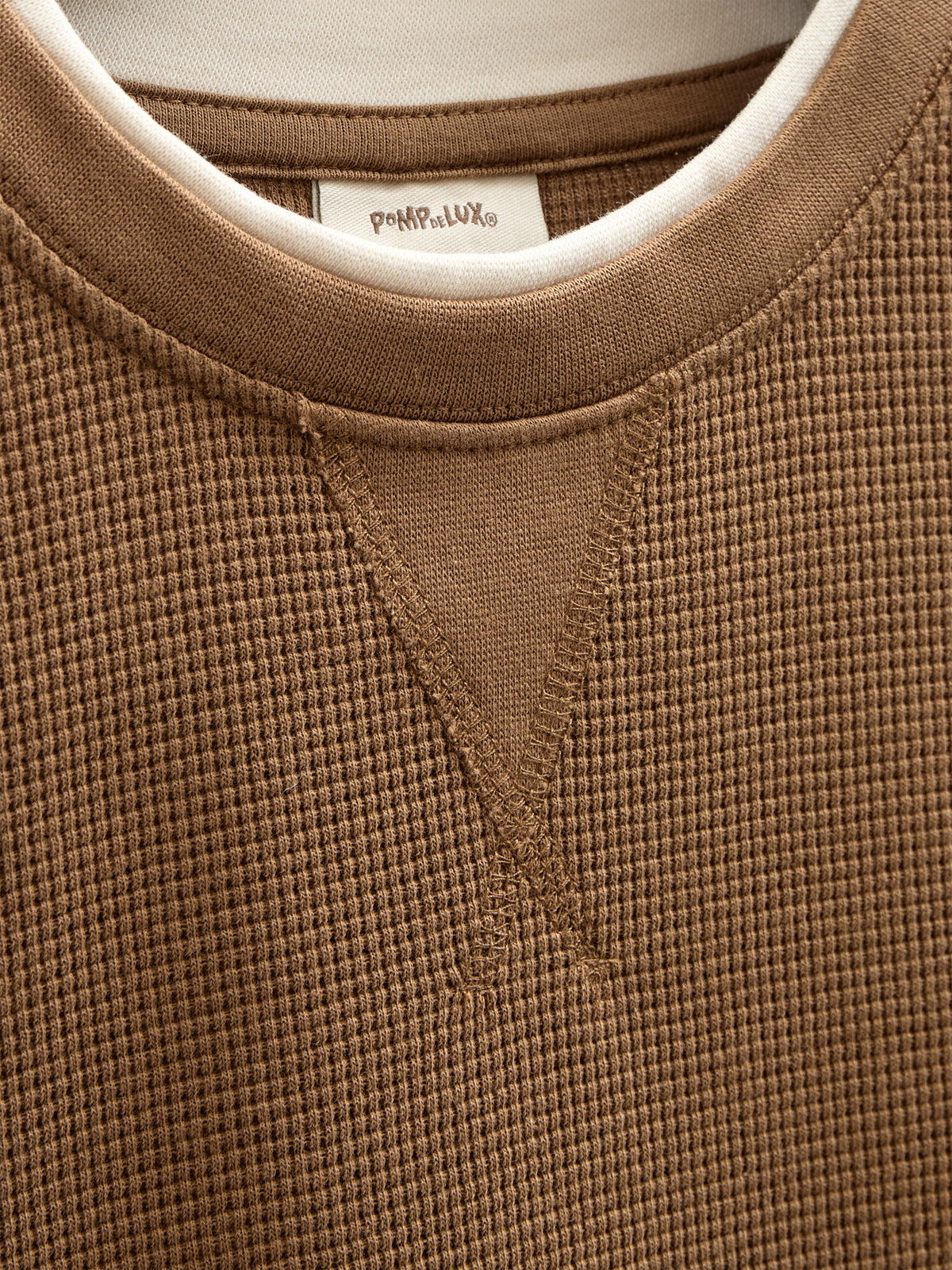 Gestructureerd T-shirt met korte mouwen - Tween - Coffee | 100712 Malthe