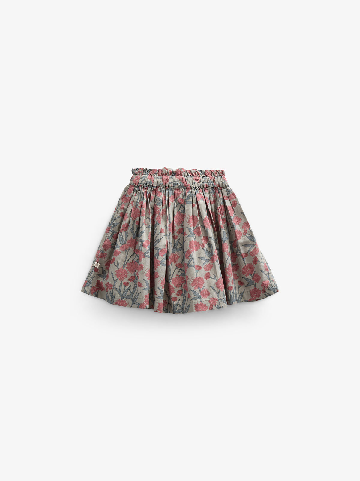 Bedrukte katoenen popeline rok - Kids - Rose / Green | 100717 Amy