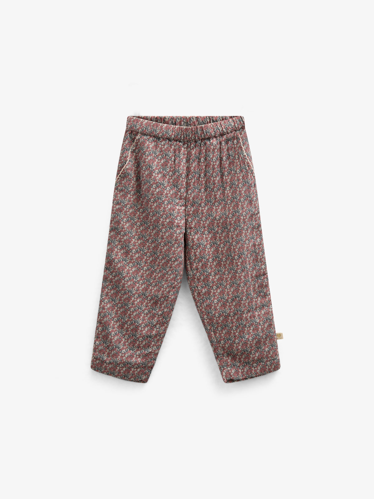 Gedrukte broek van dubbel gaas - Kids - Rose / Green | 100734 Maggie