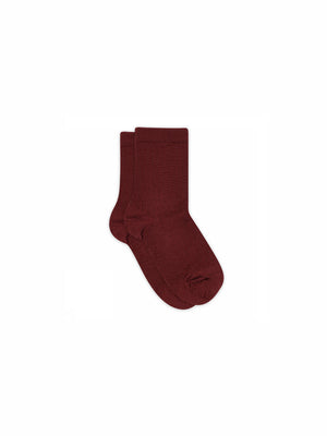 MP Wollen Rib Sokken - All - Burgundy | 100735 MP Wool Socks