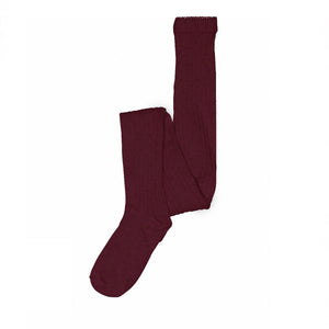 MP Wollen Rib Panty - All - Burgundy | 100879 MP Wool tights