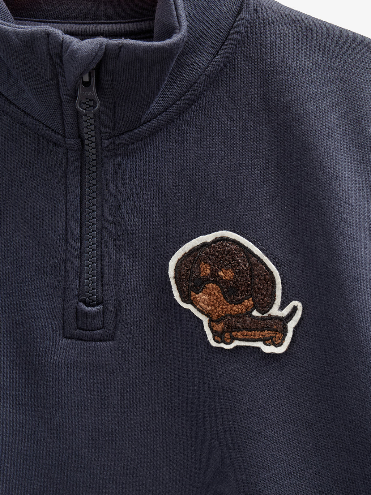 Sweatshirt met halve rits - Kids - Navy | 100806 Tristan