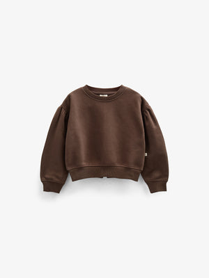 Sweatshirt met strikdetail - Kids - Chocolate | 100814 Ruth