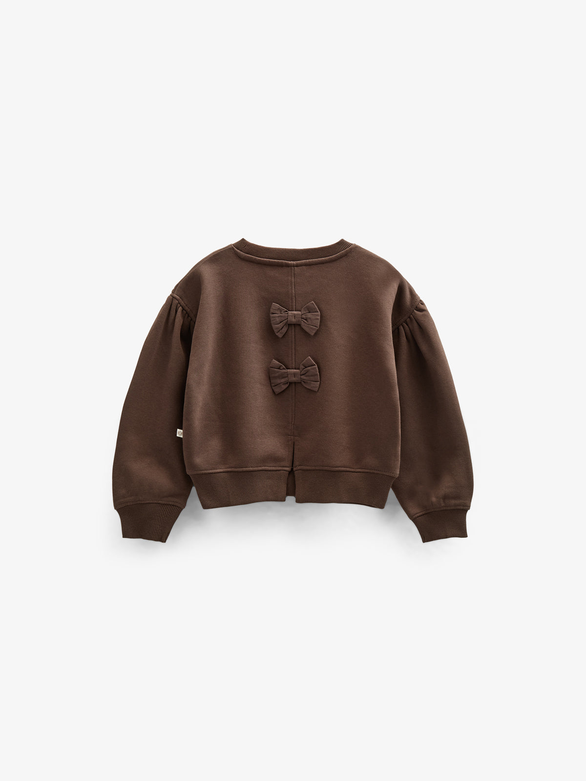 Sweatshirt met strikdetail - Kids - Chocolate | 100814 Ruth