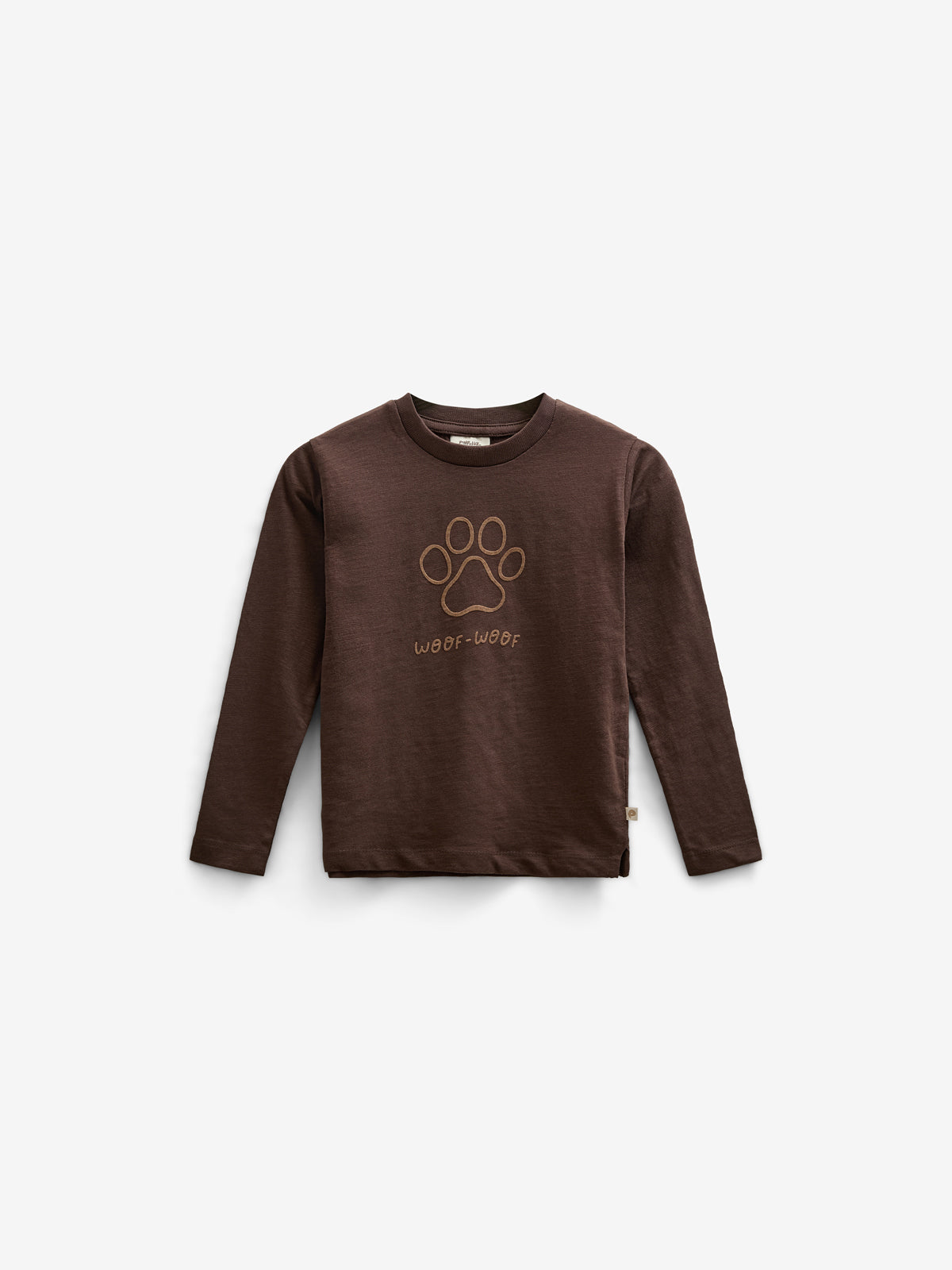 Slub Jersey T-shirt met lange mouwen - Kids - Chocolate | 100832 Kevin