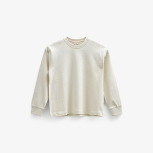 Oversized T-shirt met lange mouwen - Tween - Off White | 100853 August