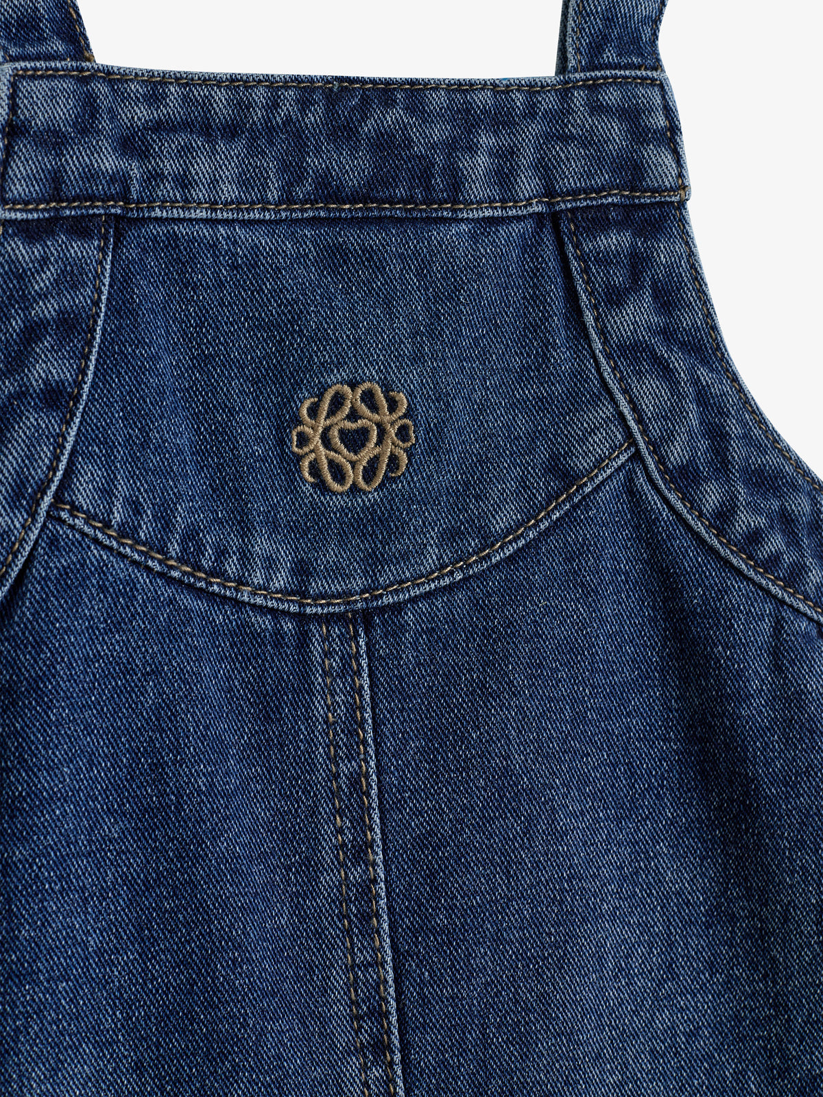 Denim Spencer Jurk - Little - Dark Blue Denim