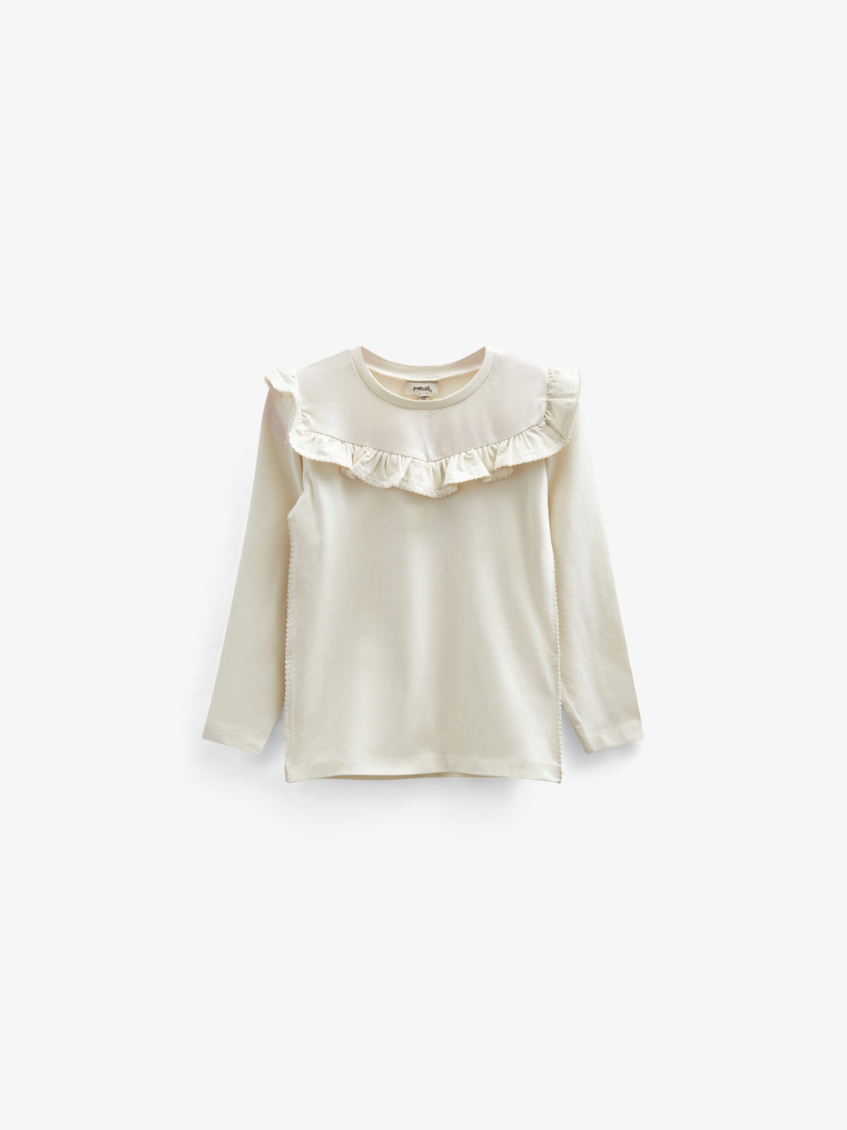 Jersey blouse met ruches - Kids - Off White | 100862 Talia