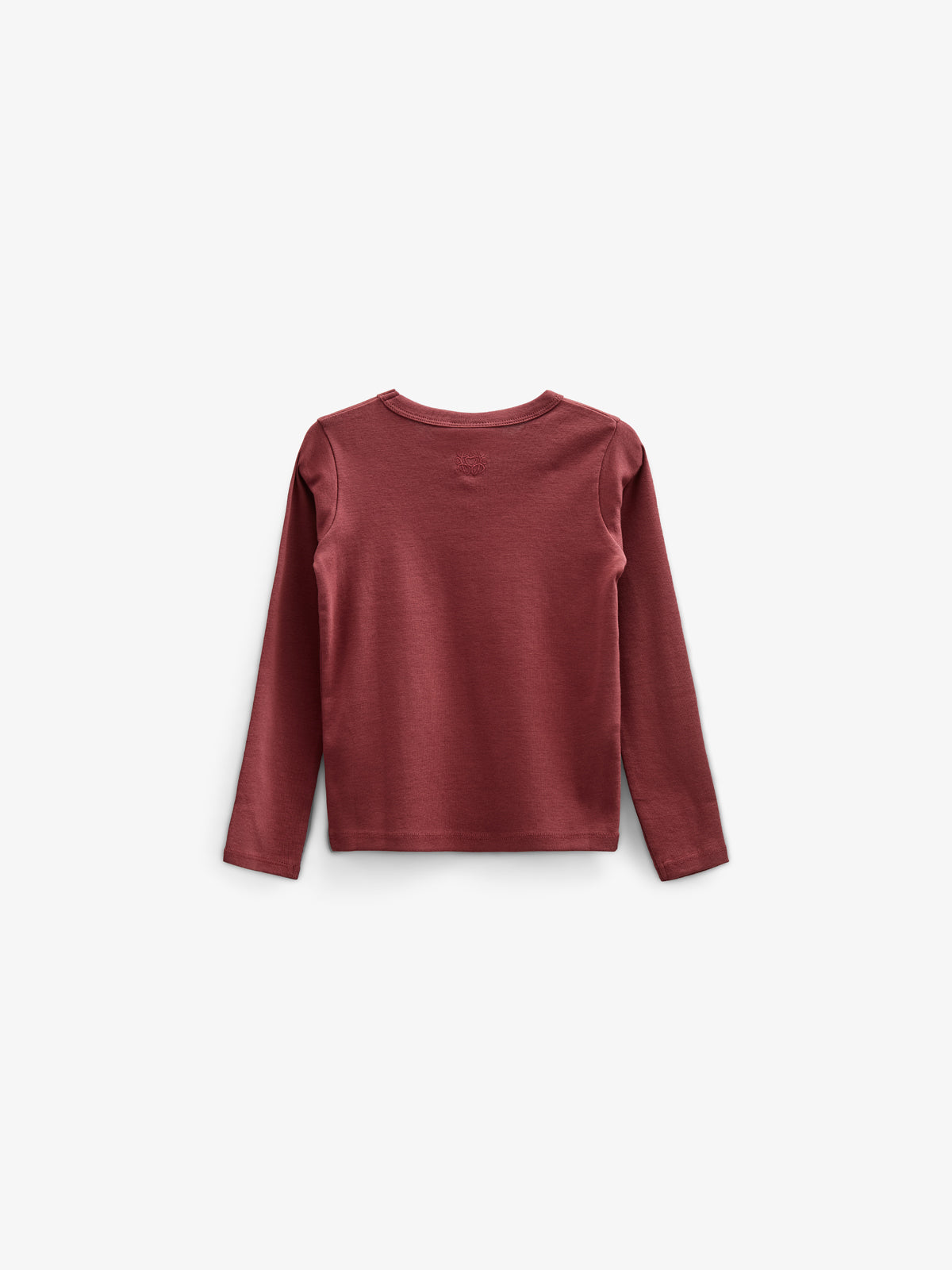 T-shirt met lange mouwen en borstzak - Kids - Burgundy | 100868 Sienna
