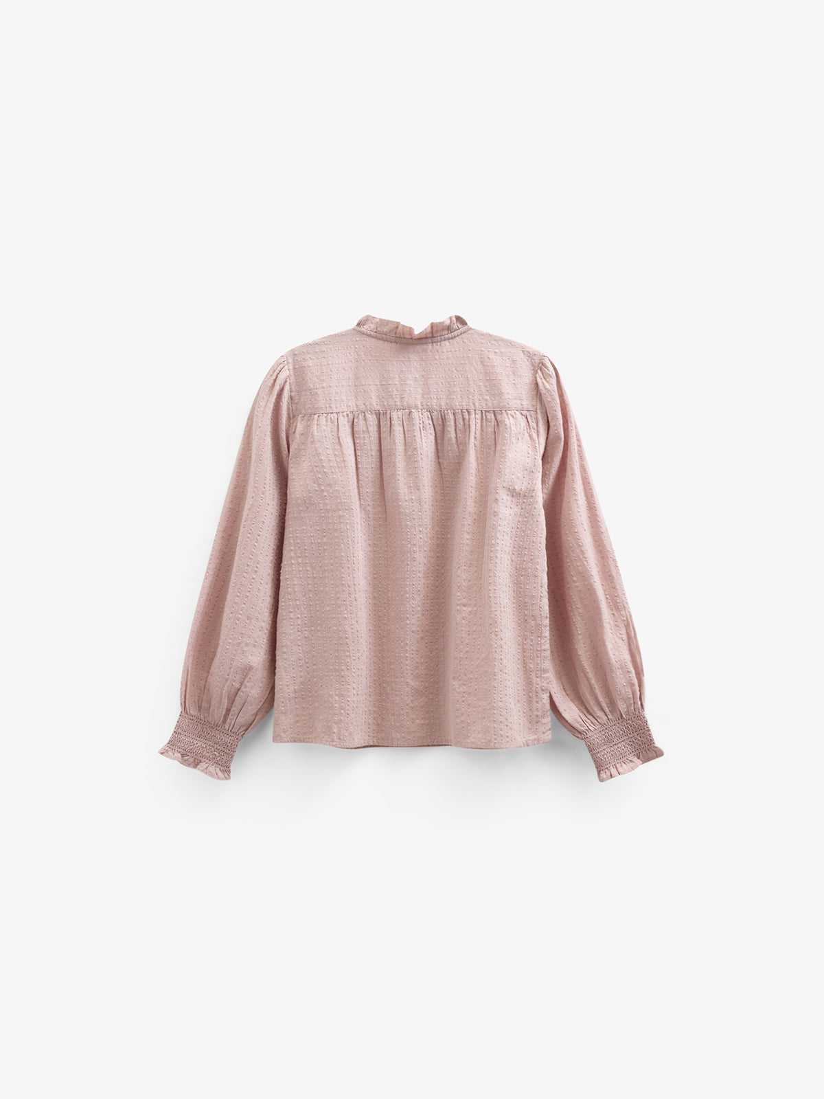 Katoenen blouse met klep - Tween - Rose | 100881 Claire