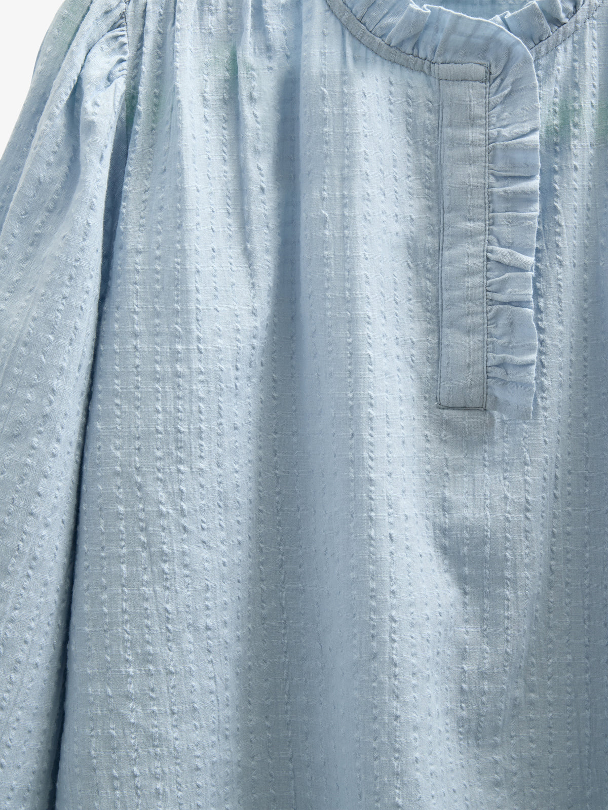 Katoenen blouse met klep - Tween - Light Blue | 100882 Claire