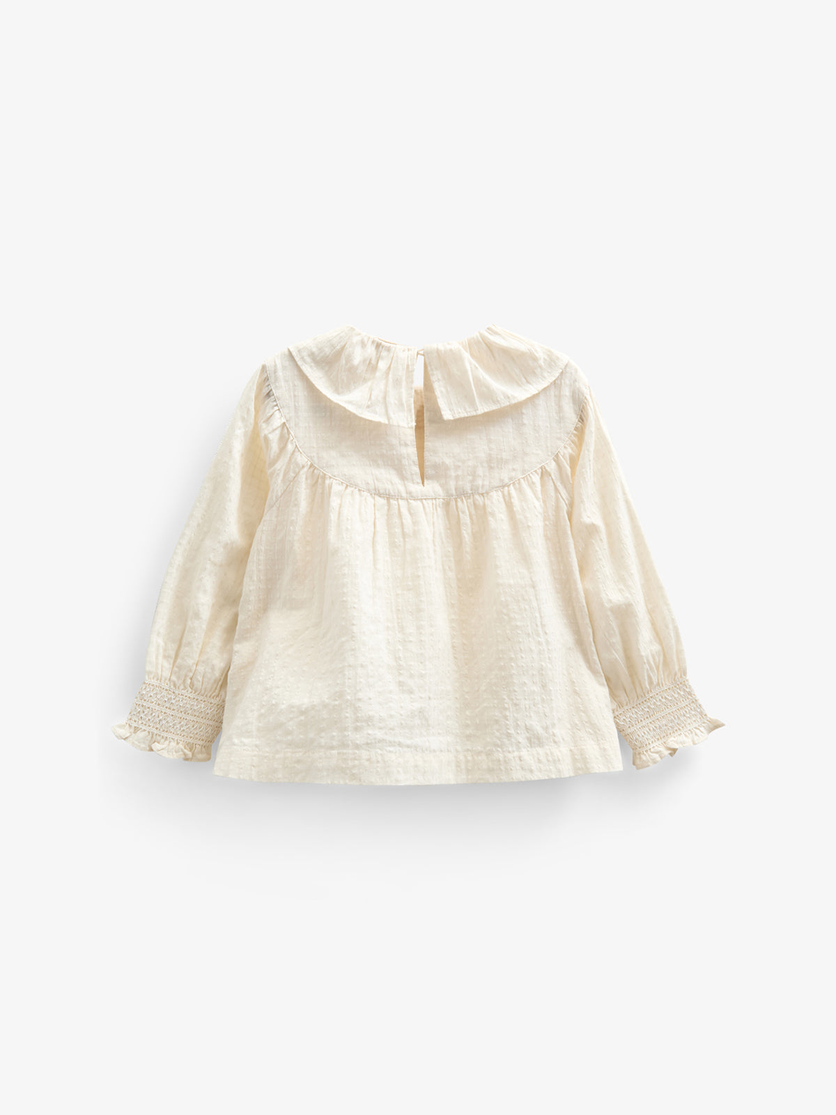 Katoenen blouse met kraag - Kids - Off White | 100883 Claire