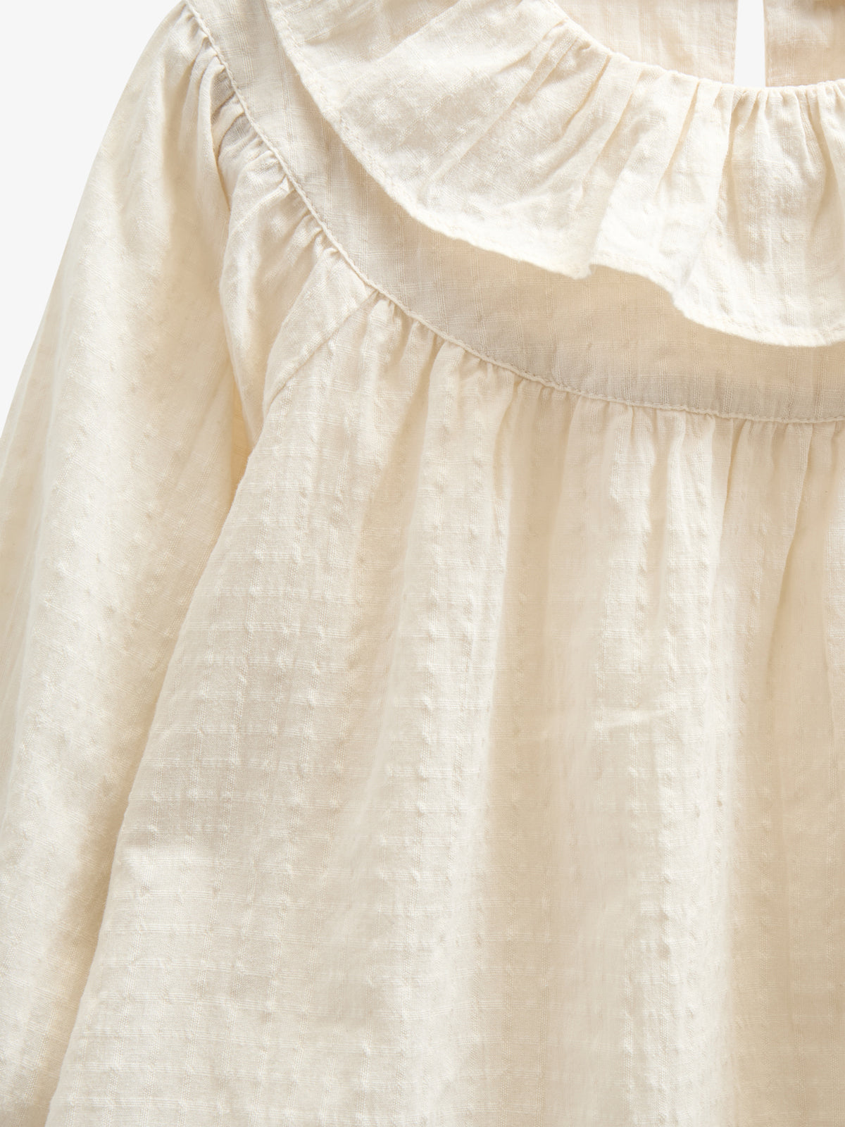 Katoenen blouse met kraag - Kids - Off White | 100883 Claire