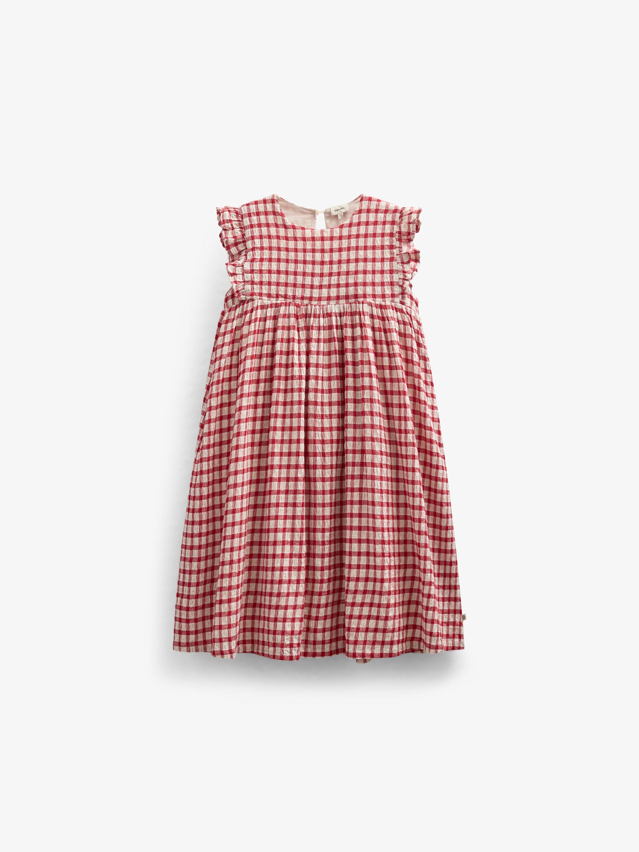 Geruite Katoenen Jurk - Tween - Cherry Red | 100905 Bonnie