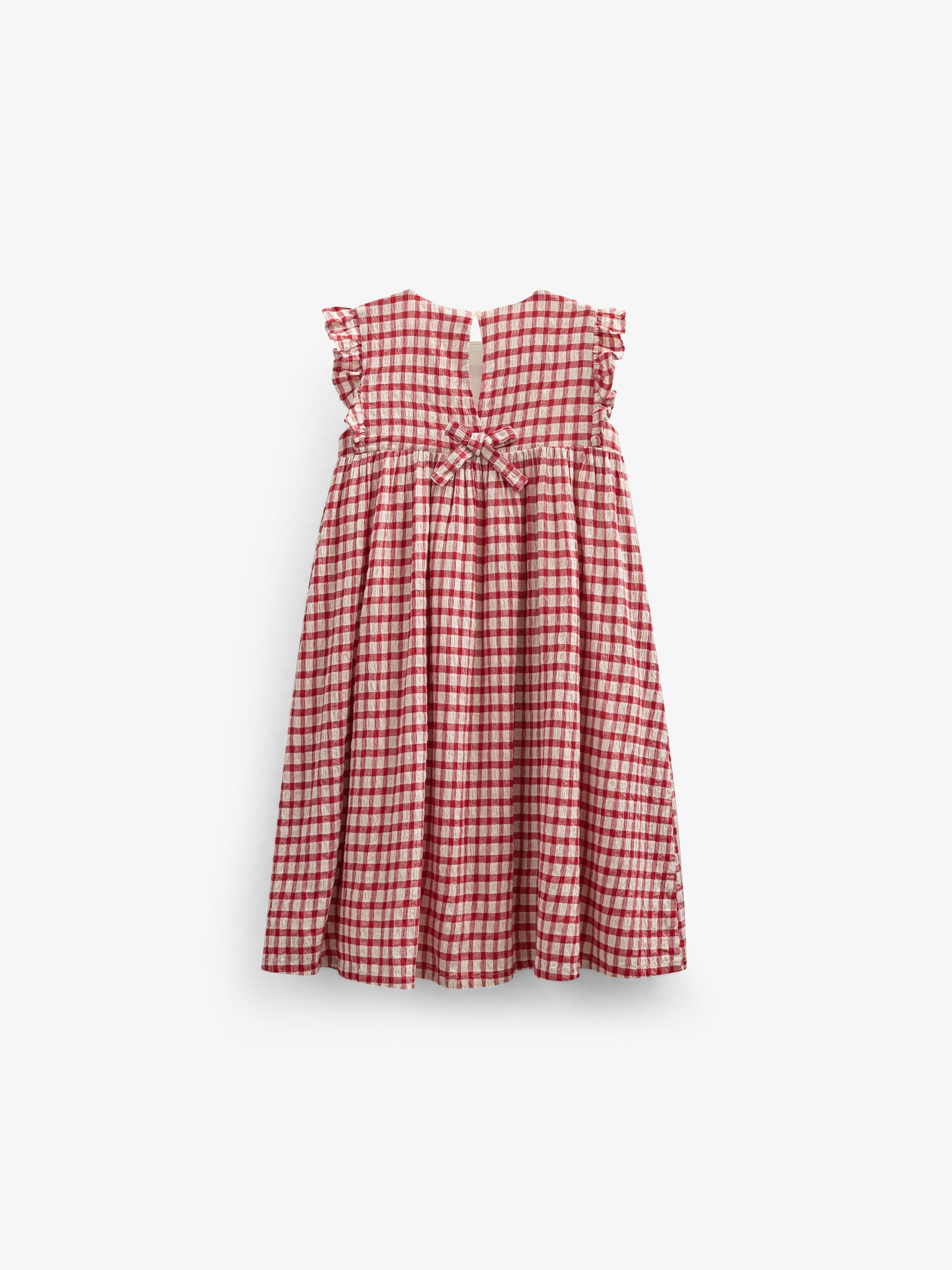 Geruite Katoenen Jurk - Tween - Cherry Red | 100905 Bonnie
