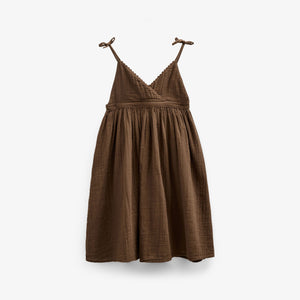 Gaze Bandjesjurk - Tween - Dark Brown | 100910 Jasmine