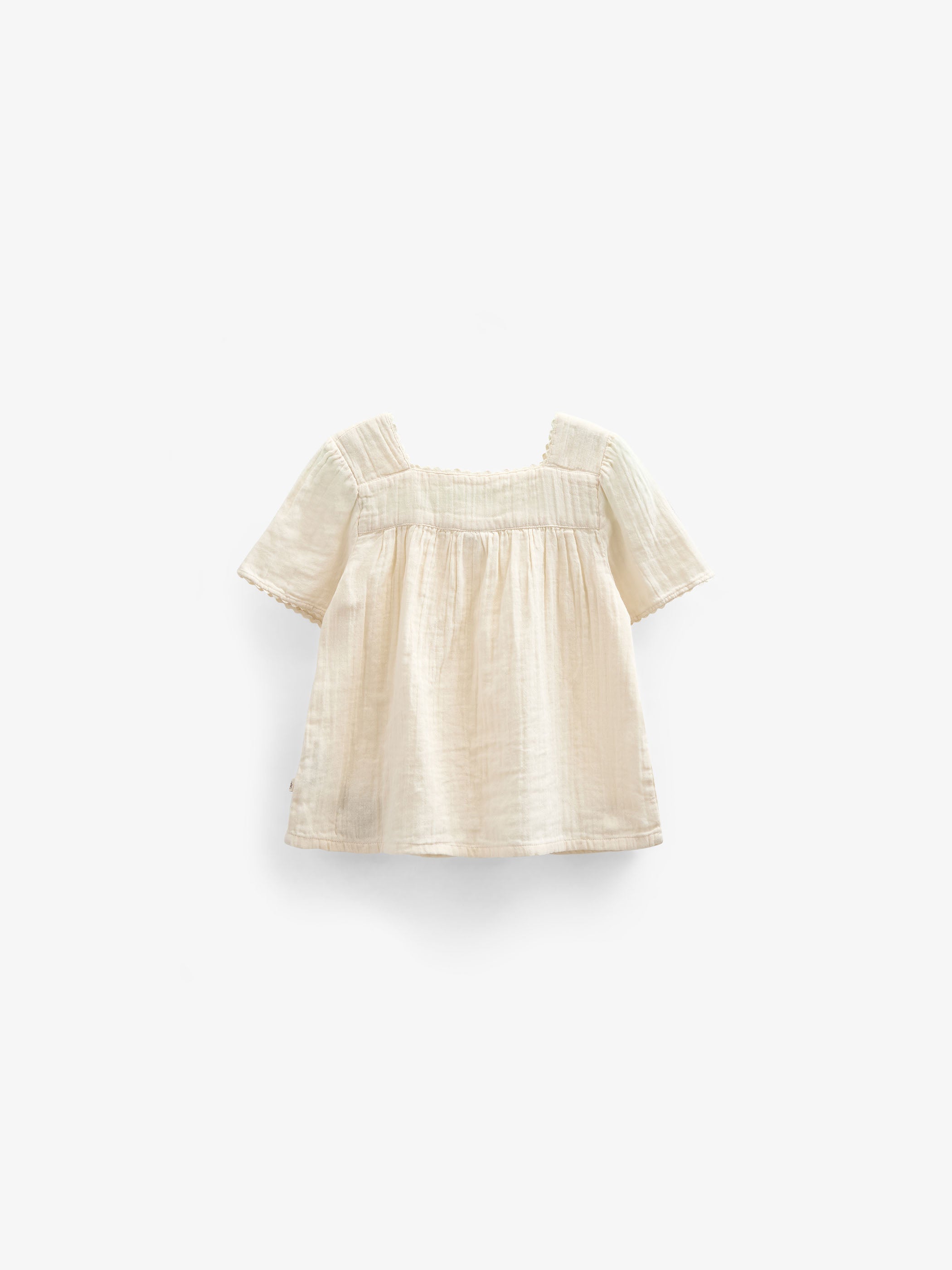 Gaze Korte Mouwen Blouse - Kids - Off White | 100918 Jasmine