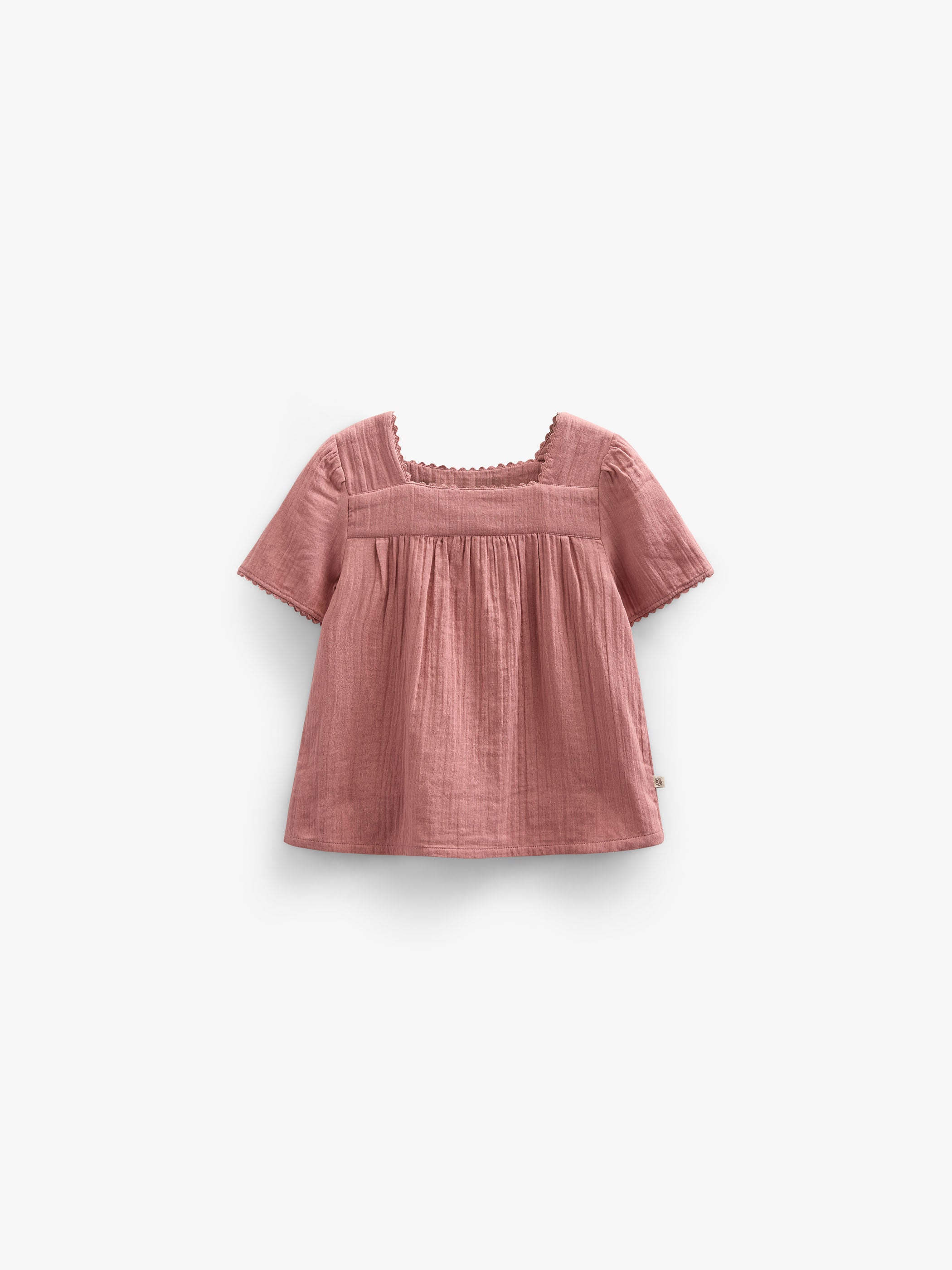 Gaze Blouse met Korte Mouwen - Kids - Old Rose | 100920 Jasmine